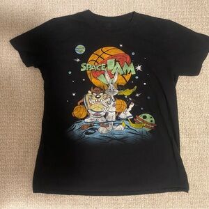 Original 1996 Space Jam Merch Black T-Shirt